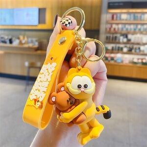 Garfield Yellow Key & Card Holder